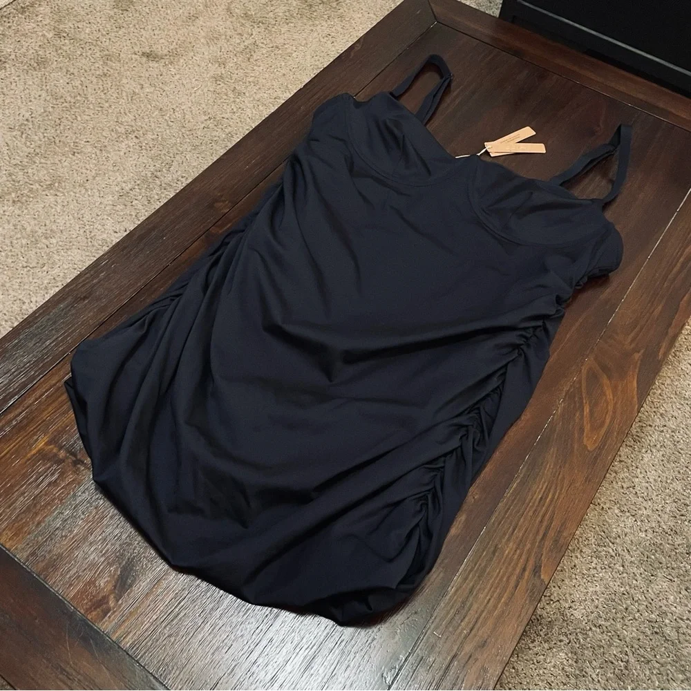 SKIMS Black One-Piece Swim Dress